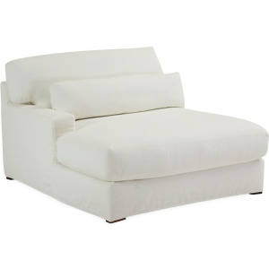 Slipcovered One Arm Chaise