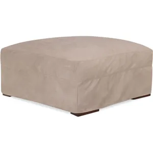 Slipcovered Cocktail Ottoman