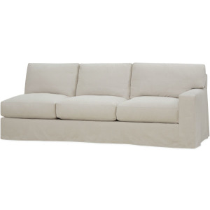 Slipcovered One Arm Sofa
