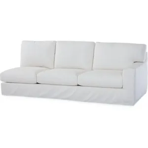 Slipcovered One Arm Sofa