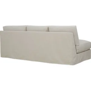 Slipcovered One Arm Sofa