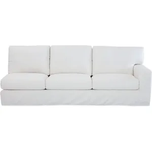 Slipcovered One Arm Sofa