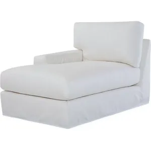Slipcovered One Arm Chaise