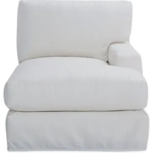 Slipcovered One Arm Chaise