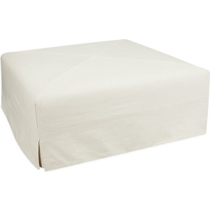 Slipcovered Cocktail Ottoman