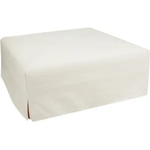 Slipcovered Cocktail Ottoman