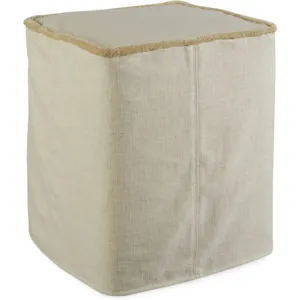 Slipcovered Ottoman