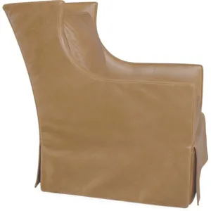 Leather Swivel Glider