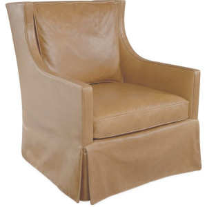 Leather Swivel Glider