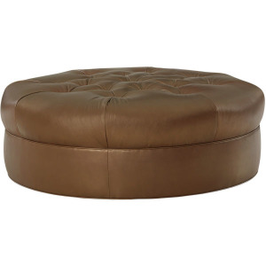 Leather Cocktail Ottoman