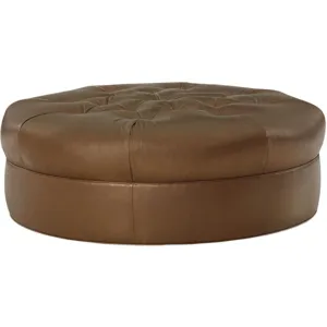 Leather Cocktail Ottoman