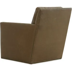 Leather Swivel Glider