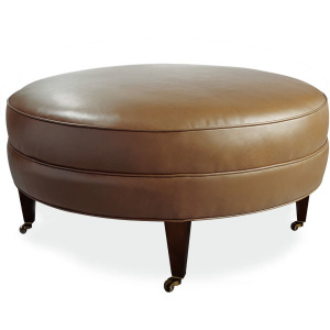 Leather Ottoman