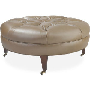 Leather Ottoman