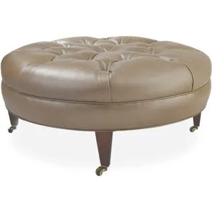 Leather Ottoman