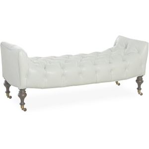 Leather Cocktail Ottoman