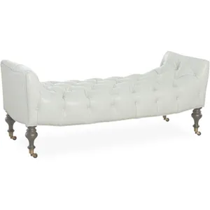 Leather Cocktail Ottoman