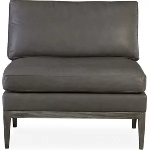 Leather Armless Chair