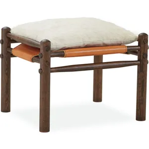 Leather Ottoman