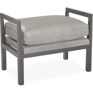 Leather Ottoman