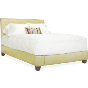 Leather Full Headboard w/ Rails