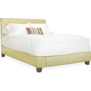 Leather Queen Headboard w/ Rails