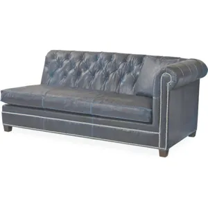 Leather One Arm Sofa