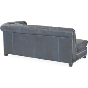 Leather One Arm Sofa