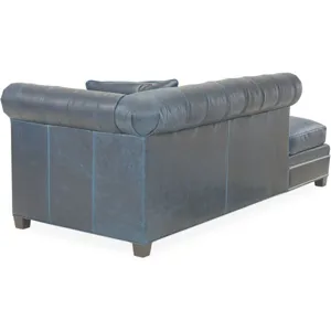 Leather Bumper Chaise