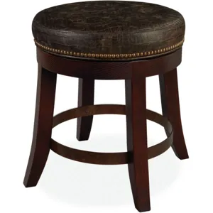 Leather Swivel Stool