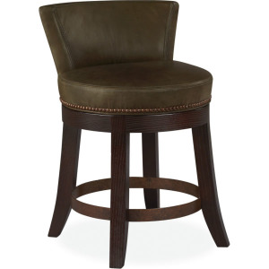 Leather Swivel Stool