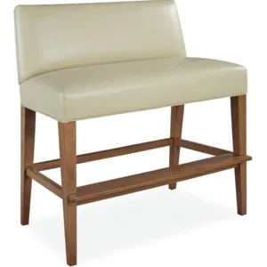 Leather Dual Seat Bar Bench
