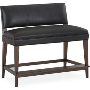 Leather August Counter Bench