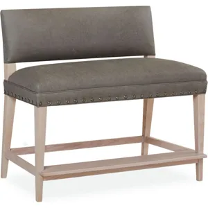 Leather August Counter Bench