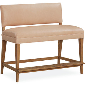 Leather August Counter Bench