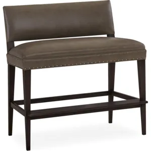 Leather August Bar Bench
