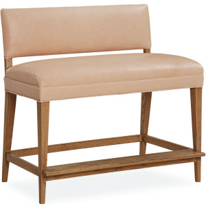 Leather August Bar Bench