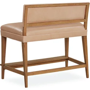 Leather August Bar Bench