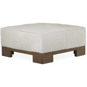 Leather Cocktail Ottoman