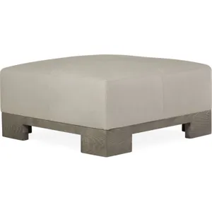 Leather Cocktail Ottoman