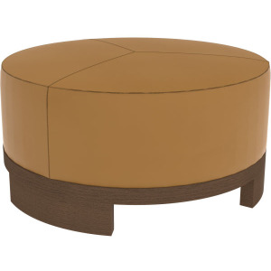 Leather Cocktail Ottoman