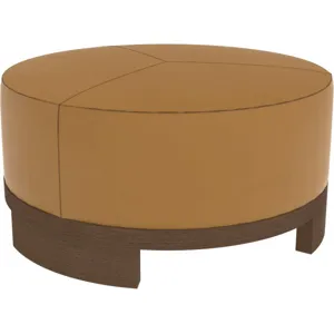 Leather Cocktail Ottoman