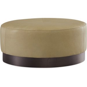 Leather Cocktail Ottoman