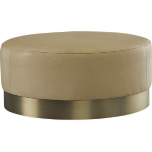 Leather Cocktail Ottoman