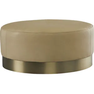 Leather Cocktail Ottoman