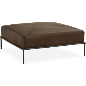 Leather Cocktail Ottoman