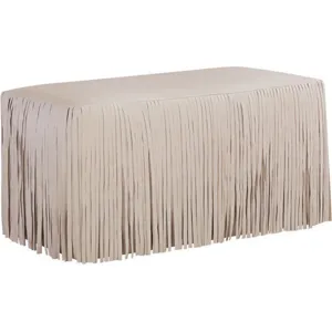 Leather Cocktail Ottoman