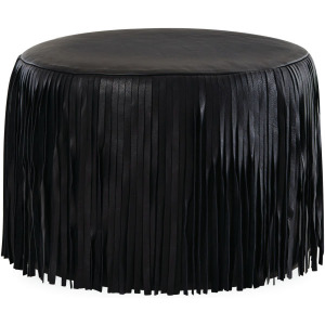 Leather Cocktail Ottoman