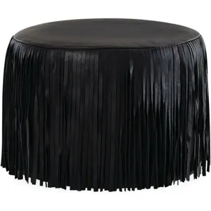 Leather Cocktail Ottoman