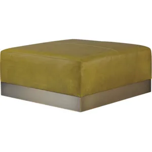 Leather Cocktail Ottoman